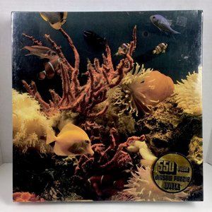 Vintage Marine Life Coral Jigsaw Puzzle Hoyle Products 1982‎ 18”x24”  550 Pcs